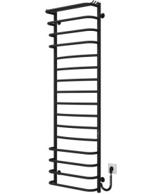 Електрична сушарка для рушників Deffi Юність П16 500х1600 праве підключення JD03 чорний C.YU.160.50.16.E.B.R.1