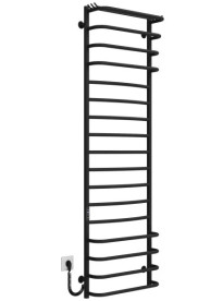 Электрический полотенцесушитель Deffi Юность П17 500х1700 левое подключение JD03 черный C.YU.170.50.17.E.B.L.1