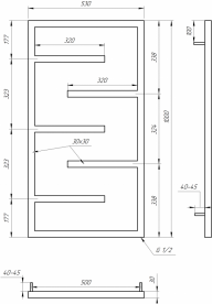 Електрична рушникосушка Genesis-Aqua Infinite 100x53 см чорний GA-4005