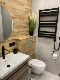 Электрический полотенцесушитель Genesis-Aqua Tristar flat 80x53 см черный GA-5004