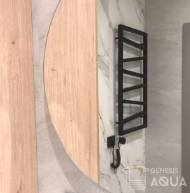 Электрический полотенцесушитель Genesis-Aqua Genesis 80x53 см черный GA-7004