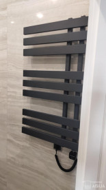 Электрический полотенцесушитель Genesis-Aqua Magnum 80x53 см черный GA-1304