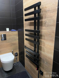 Электрический полотенцесушитель Genesis-Aqua Magnum 120x53 см черный GA-1306