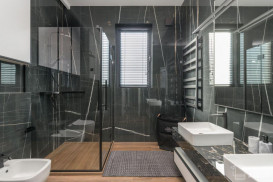 Електрична рушникосушка Genesis-Aqua Form 100x53 см чорний GA-2205