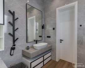 Электрический полотенцесушитель Genesis-Aqua Albero 100 см черный GA-3804