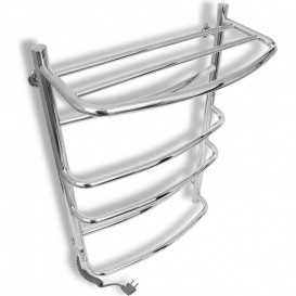 Электрический полотенцесушитель Laris Еврофлеш П6 500x800 Э с полкой подключение слева хром 73207610