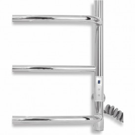 Електрична сушарка для рушників Laris Єврофлеш П6 500x800 Е з полицею підключення праворуч хром 73207611