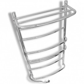 Электрический полотенцесушитель Laris Еврофлеш П8 500x1000 Э с полкой подключение слева хром 73207612