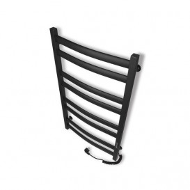 Електрична сушка для рушників Laris Зебра Атлант ЧФЧ8 500x900 Е підключення праворуч R3 чорний 73207621