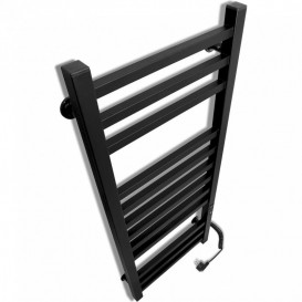 Электрический полотенцесушитель Laris Зебра Имидж ЧКЧ12 350х900 Э подключение справа R3 черный 73207655