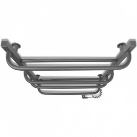 Електрична сушка для рушників Laris Зебра Комфорт ЧКЧ6 500x600 Е підключення праворуч R3 чорний 73207641