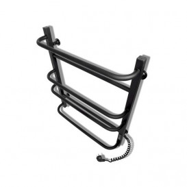 Електрична сушка для рушників Laris Зебра Комфорт ЧКЧ6 500x600 Е підключення праворуч R3 чорний 73207641