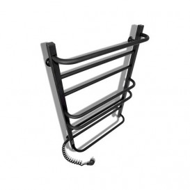 Электрический полотенцесушитель Laris Зебра Комфорт ЧФЧ8 500х800 Э подключение слева R3 черный 73207642