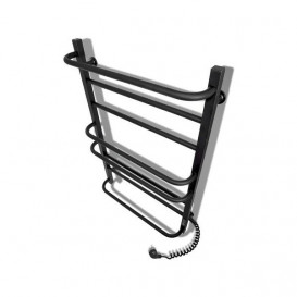 Електрична сушка для рушників Laris Зебра Комфорт ЧФЧ8 500х800 Е підключення праворуч R3 чорний 73207643