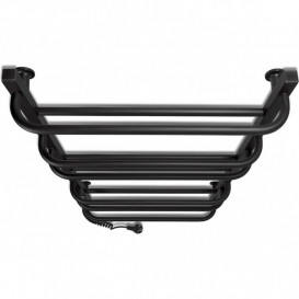 Электрический полотенцесушитель Laris Зебра Комфорт ЧКЧ10 500x900 Э подключение слева R3 черный 73207638