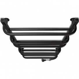 Електрична сушка для рушників Laris Зебра Комфорт ЧКЧ10 500x900 Е підключення праворуч R3 чорний 73207639