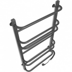 Електрична сушка для рушників Laris Зебра Комфорт ЧКЧ10 500x900 Е підключення праворуч R3 чорний 73207639