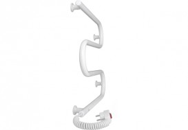 Електричний полотенцесушитель Laris Зебра Змійовик 25 ЧК3 Е 500x500 мм лівий 75201019