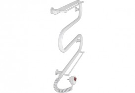 Електричний полотенцесушитель Laris Зебра Змійовик 25 ЧК3 Е 500x500 мм лівий 75201037