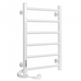 Електричний полотенцесушитель Laris ЗЕБРА АЛЬФА ЧК6 400х600 Е (підключення зліва) білий 77700067