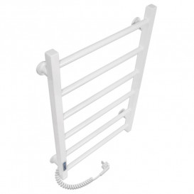 Електричний полотенцесушитель Laris ЗЕБРА АЛЬФА ЧК6 400х600 Е (підключення зліва) білий 77700067
