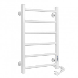 Електричний полотенцесушитель Laris ЗЕБРА АЛЬФА ЧК6 400х600 Е (підключення праворуч) білий 77700068