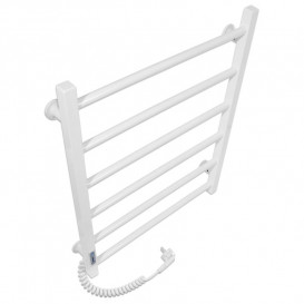 Электрический полотенцесушитель Laris ЗЕБРА АЛЬФА ЧК6 500Х600 Э (подключение слева) белый 77700069
