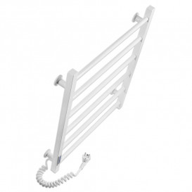 Электрический полотенцесушитель Laris ЗЕБРА АЛЬФА ЧК6 500Х600 Э (подключение слева) белый 77700069