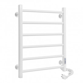 Электрический полотенцесушитель Laris ЗЕБРА АЛЬФА ЧК6 500Х600 Э (подключение справа) белый 77700070