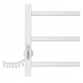 Електричний полотенцесушитель Laris ЗЕБРА АЛЬФА ЧК8 400х800 Е (підключення зліва) білий 77700071