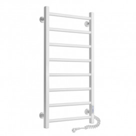 Електричний полотенцесушитель Laris ЗЕБРА АЛЬФА ЧК8 400х800 Е (підключення праворуч) білий 77700072