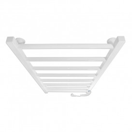 Електричний полотенцесушитель Laris ЗЕБРА АЛЬФА ЧК8 400х800 Е (підключення праворуч) білий 77700072