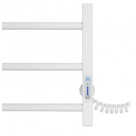 Електричний полотенцесушитель Laris ЗЕБРА АЛЬФА ЧК8 400х800 Е (підключення праворуч) білий 77700072