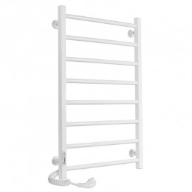 Электрический полотенцесушитель Laris ЗЕБРА АЛЬФА ЧК8 500Х800 Э (подключение слева) белый 77700073