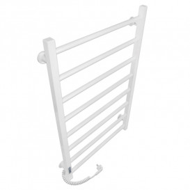 Электрический полотенцесушитель Laris ЗЕБРА АЛЬФА ЧК8 500Х800 Э (подключение слева) белый 77700073