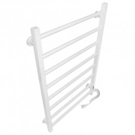 Електричний полотенцесушитель Laris ЗЕБРА АЛЬФА ЧК8 500х800 Е (підключення праворуч) білий 77700074
