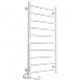 Електричний полотенцесушитель Laris ЗЕБРА АЛЬФА ЧК10 500х900 Е (підключення зліва) білий 77700065