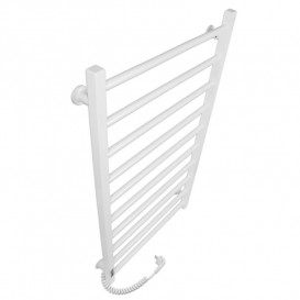 Електричний полотенцесушитель Laris ЗЕБРА АЛЬФА ЧК10 500х900 Е (підключення зліва) білий 77700065