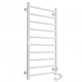 Электрический полотенцесушитель Laris ЗЕБРА АЛЬФА ЧК10 500Х900 Э (подключение справа) белый 77700066