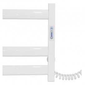 Електричний полотенцесушитель Laris ЗЕБРА АТЛАНТ ЧК6 500х700 Е (підключення праворуч) білий 77700097