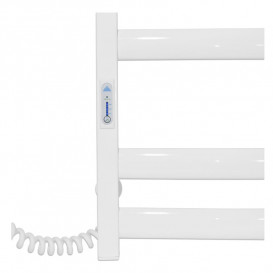 Електричний полотенцесушитель Laris ЗЕБРА АТЛАНТ ЧК8 500х900 Е (підключення зліва) білий  77700098