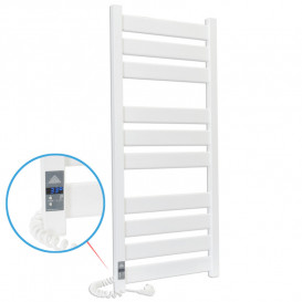 Электрический полотенцесушитель Laris ЗЕБРА ГЕФЕСТ ПРЕМИУМ ЧК10 500Х1200 Э (подключение слева) белый 75201079