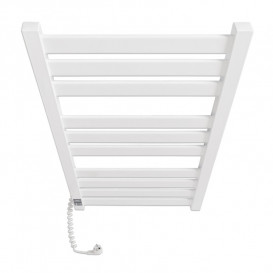 Электрический полотенцесушитель Laris ЗЕБРА ГЕФЕСТ ПРЕМИУМ ЧК10 500Х1200 Э (подключение слева) белый 75201079