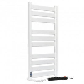 Электрический полотенцесушитель Laris ЗЕБРА ГЕФЕСТ ПРЕМИУМ ЧК10 500Х1200 Э (подключение слева) белый 75201079