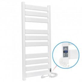 Электрический полотенцесушитель Laris ЗЕБРА ГЕФЕСТ ПРЕМИУМ ЧК10 500Х1200 Э (подключение справа) белый 75201080