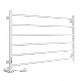 Электрический полотенцесушитель Laris ЗЕБРА ГОРИЗОНТ ЧК6 1000Х600 Э (подключение слева) белый 77700080
