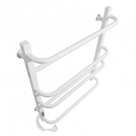 Електричний полотенцесушитель Laris ЗЕБРА КОМФОРТ ЧК6 500х600 Е (підключення зліва) білий 77700092