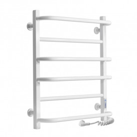 Електричний полотенцесушитель Laris ЗЕБРА КОМФОРТ ЧК6 500х600 Е (підключення праворуч) білий 77700093