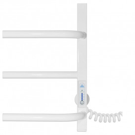 Электрический полотенцесушитель Laris ЗЕБРА КОМФОРТ ЧК8 500Х800 Э (подключение справа) белый 77700095