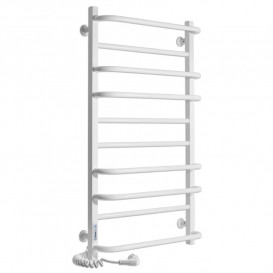 Электрический полотенцесушитель Laris ЗЕБРА КОМФОРТ ЧК10 500Х900 Э (подключение слева) белый 77700090